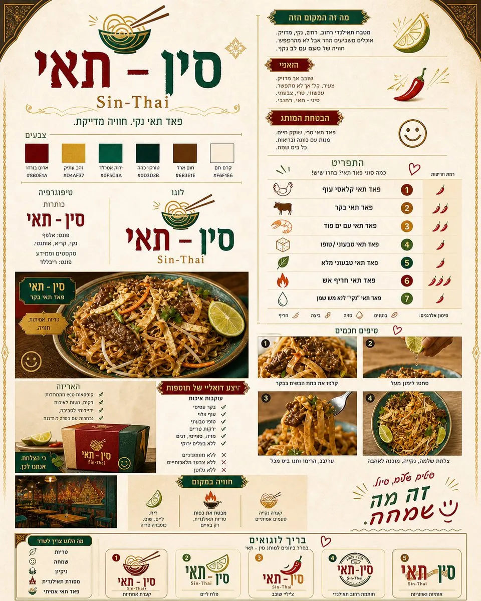 Thai Restaurant Brand Identity Document reference