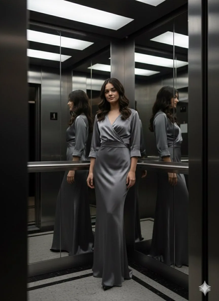 Luxury Elevator Editorial Portrait reference