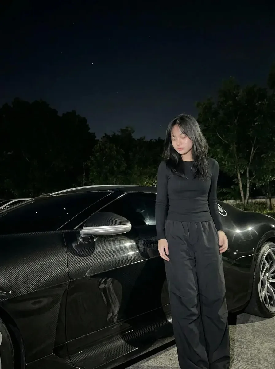 Nighttime Portrait with Luxury Car - Nano Banana Pro AI Prompt for Social Media Post reference