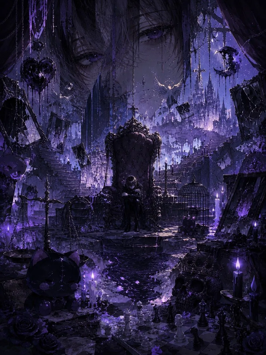 Gothic Violet Throne Fantasy reference