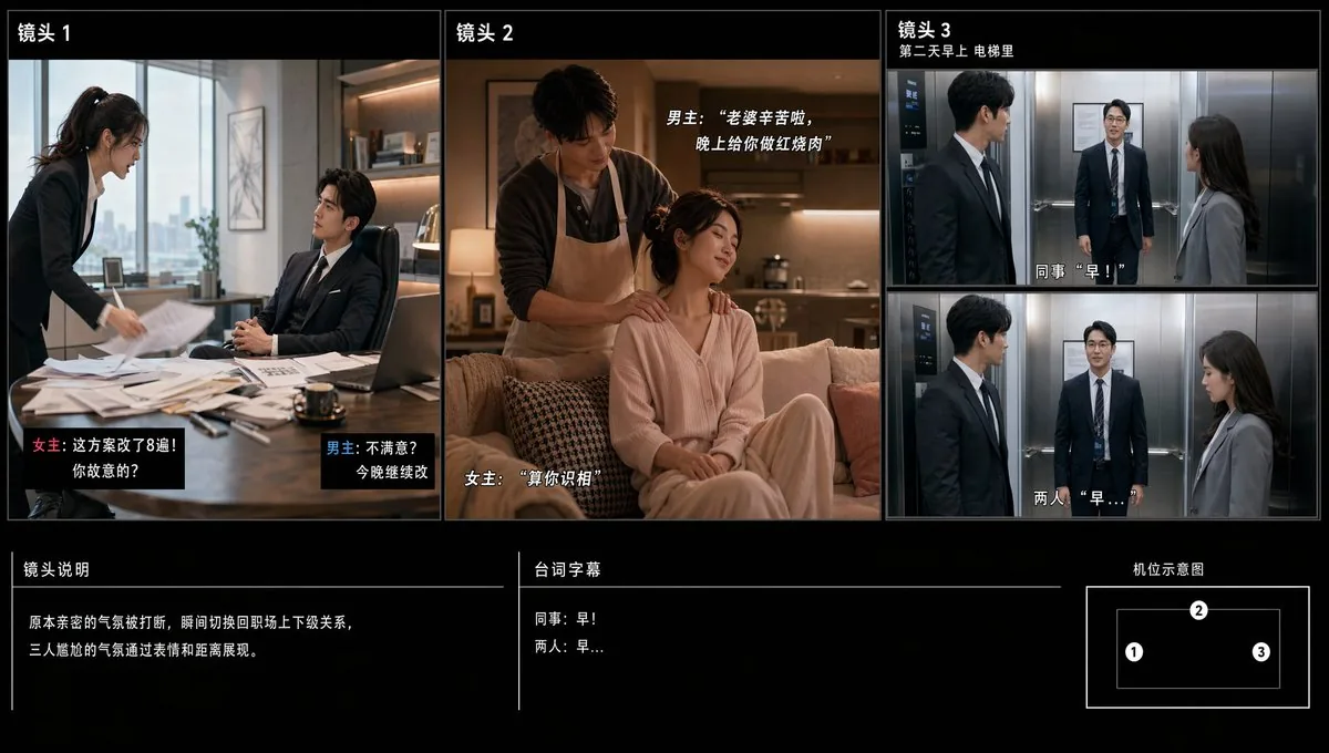 Chinese Drama Storyboard Sheet reference