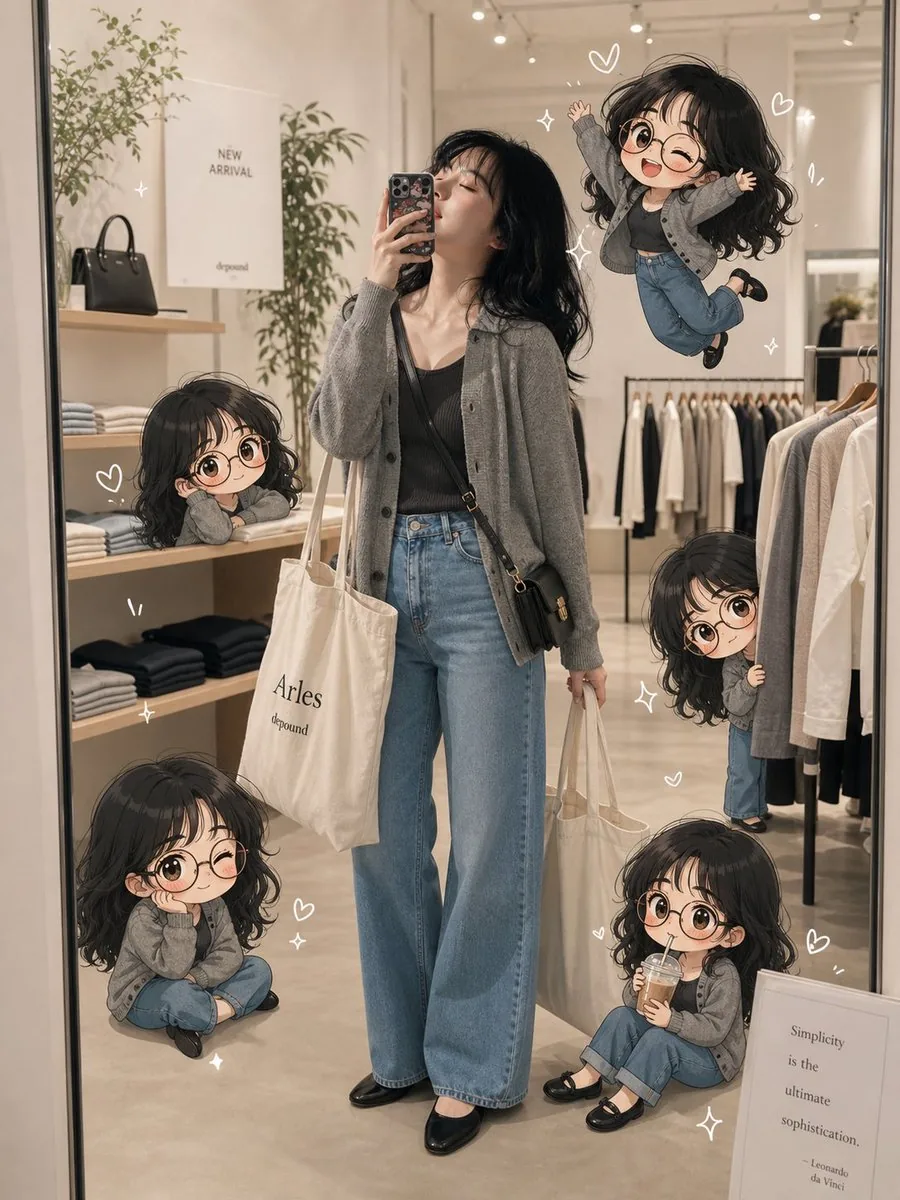 Chibi Boutique Mirror Selfie reference