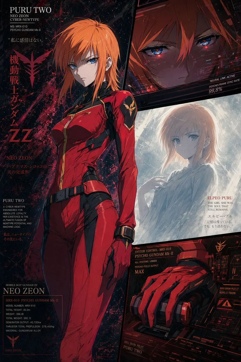Anime Mecha Pilot Poster reference