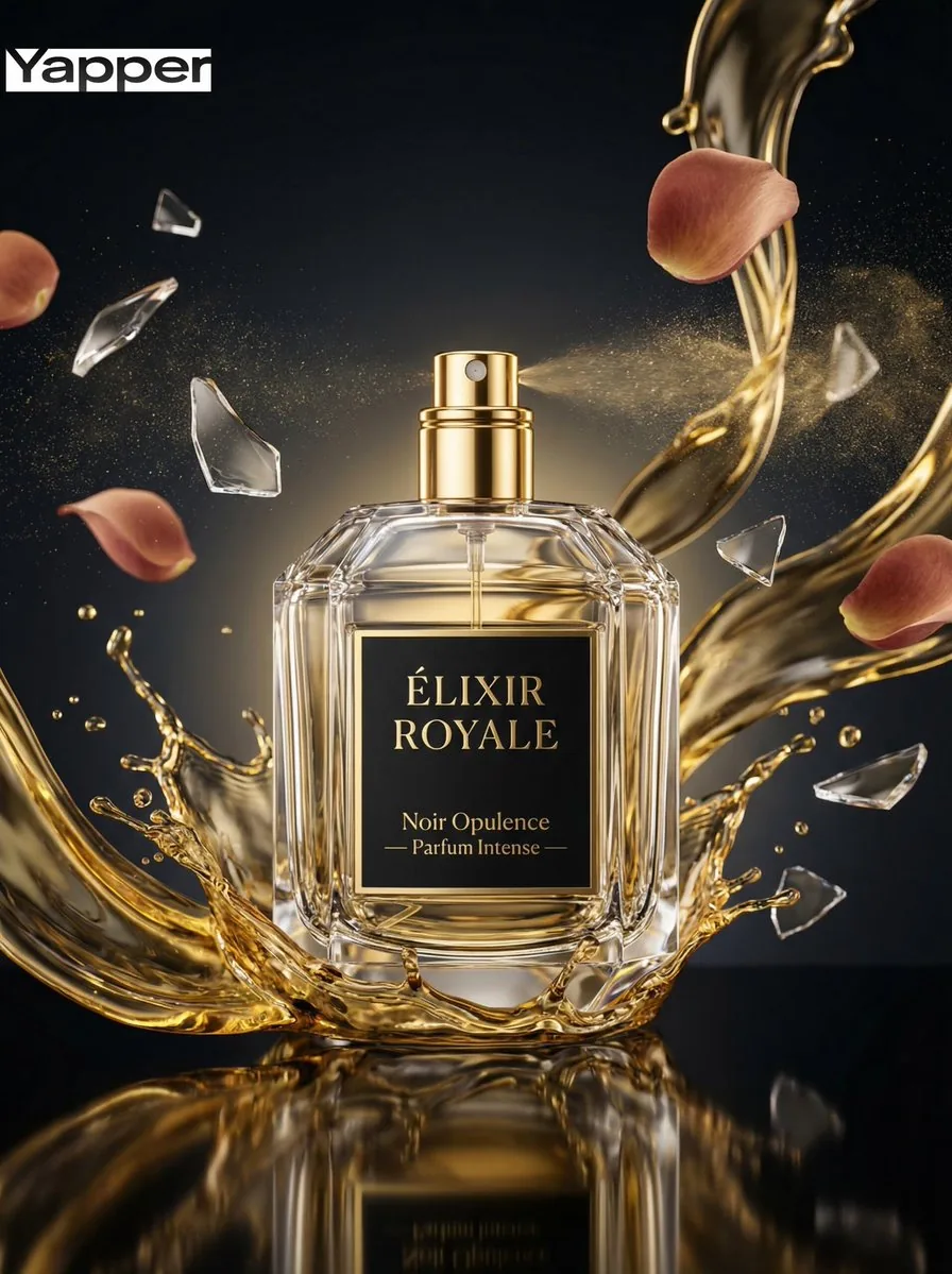 Luxury Perfume Commercial Photography Prompt - Nano Banana Pro AI Prompt for Product Marketing reference