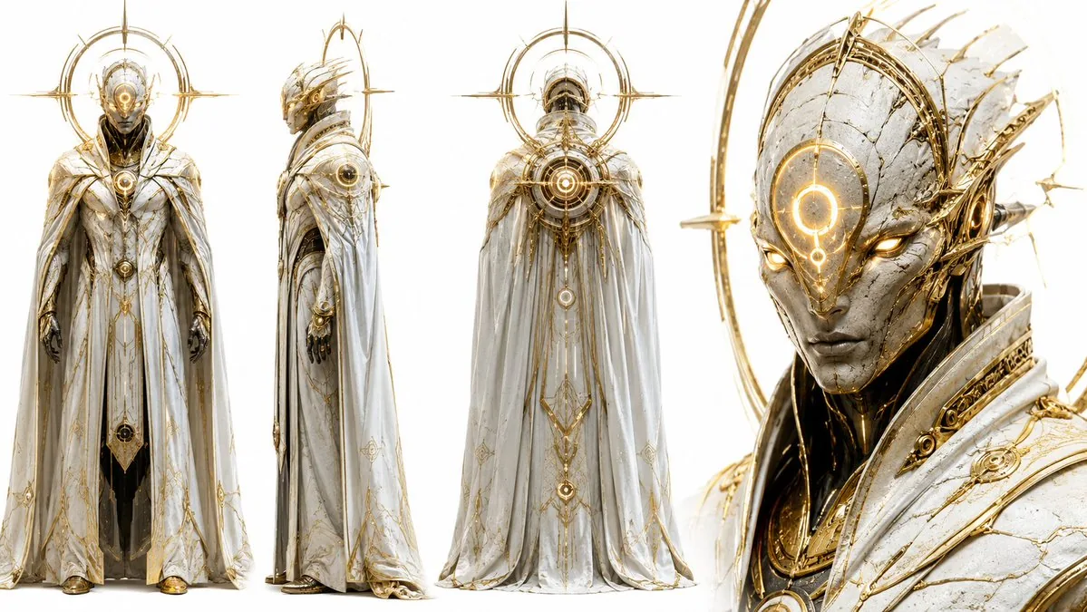 Sci-Fi Celestial Voyager Character Sheet reference