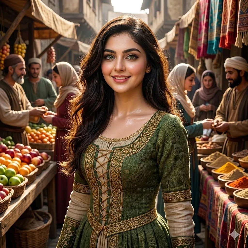 Medieval Market Girl Portrait reference