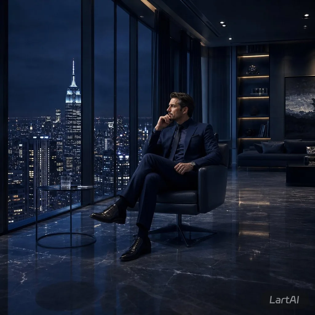 Luxury Penthouse Executive at Night reference