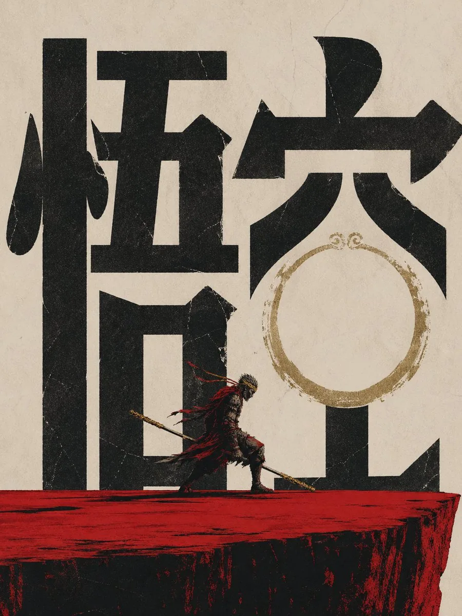 Wukong Calligraphy Poster reference