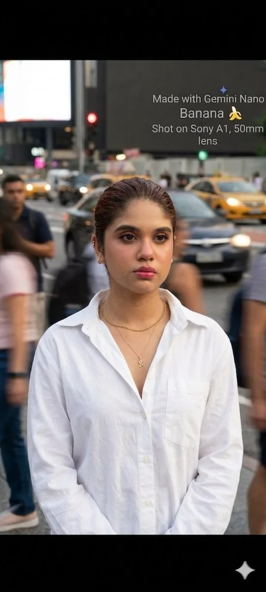 Cinematic Street Portrait with Motion Contrast reference