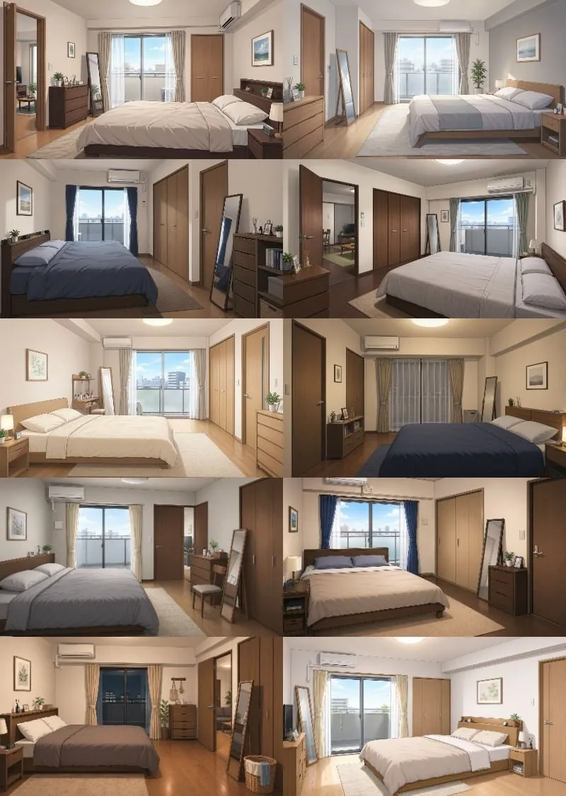 Newlywed Bedroom Game Asset reference