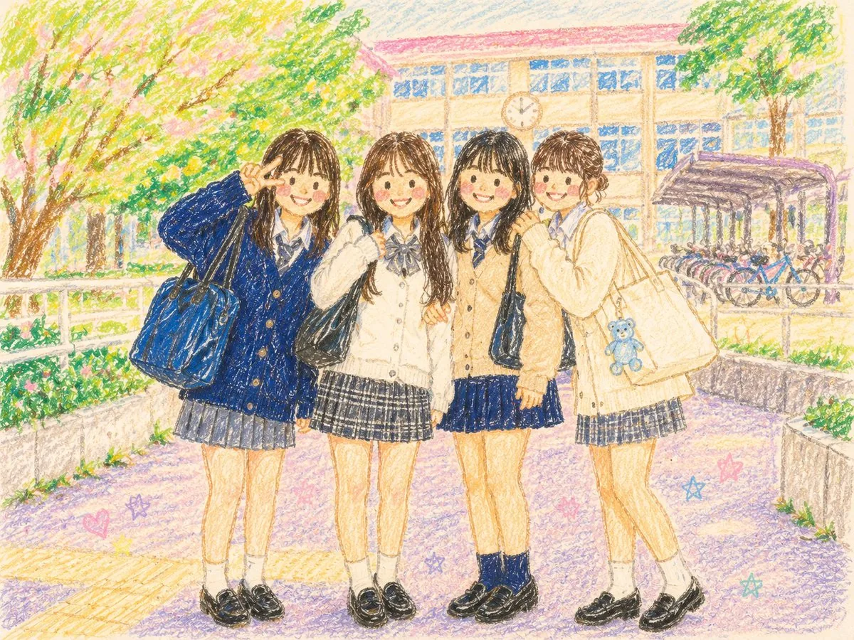 Crayon Style Picture Book Illustration reference