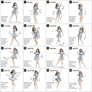 16-Pose Dance Instruction Sheet