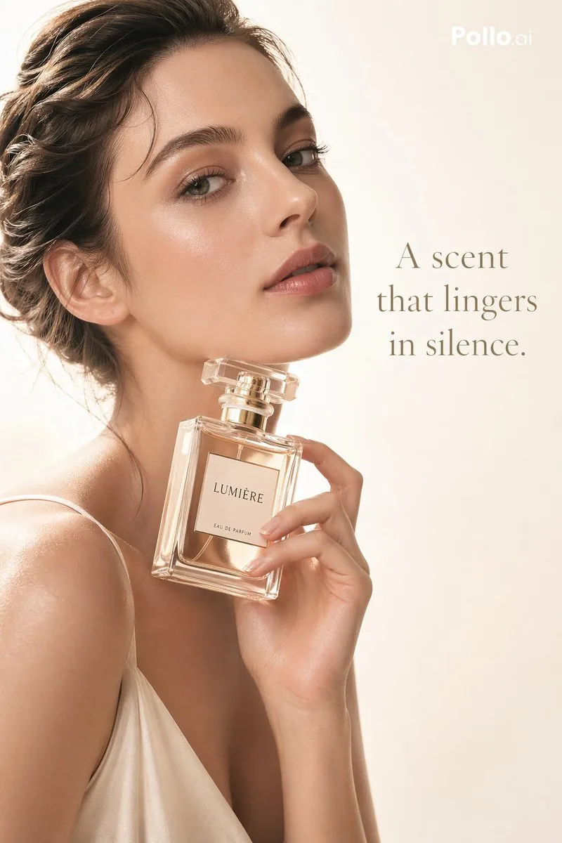 Luxury Perfume Editorial Ad reference