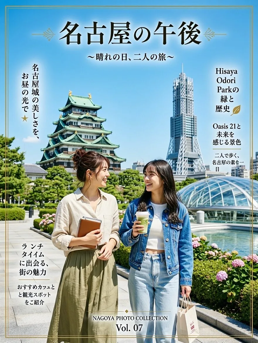 Nagoya Afternoon Travel Poster reference