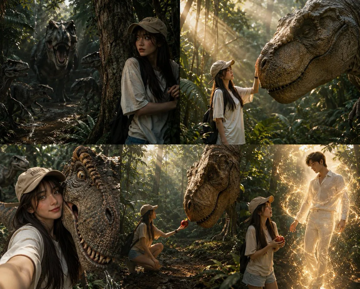 Dinosaur Jungle Adventure Collage reference