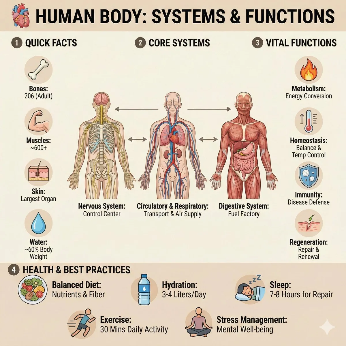 Ultra-Clean Anatomy Infographic Prompt reference
