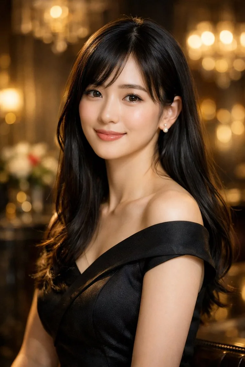Elegant Photorealistic Female Portrait reference