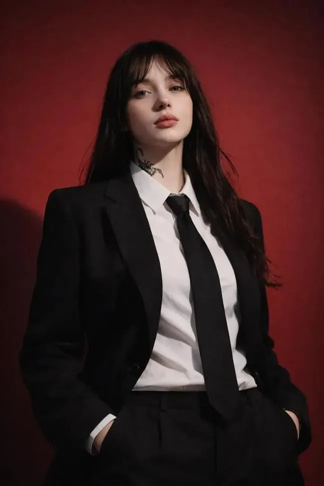 Studio Fashion Portrait with High Contrast reference