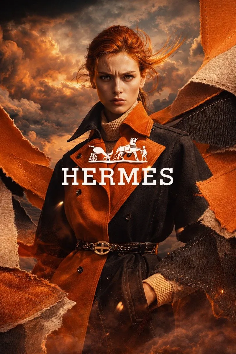 Luxury Trench Fashion Ad reference