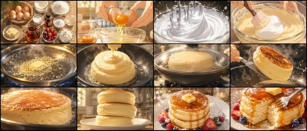 Soufflé Pancake Anime Storyboard reference