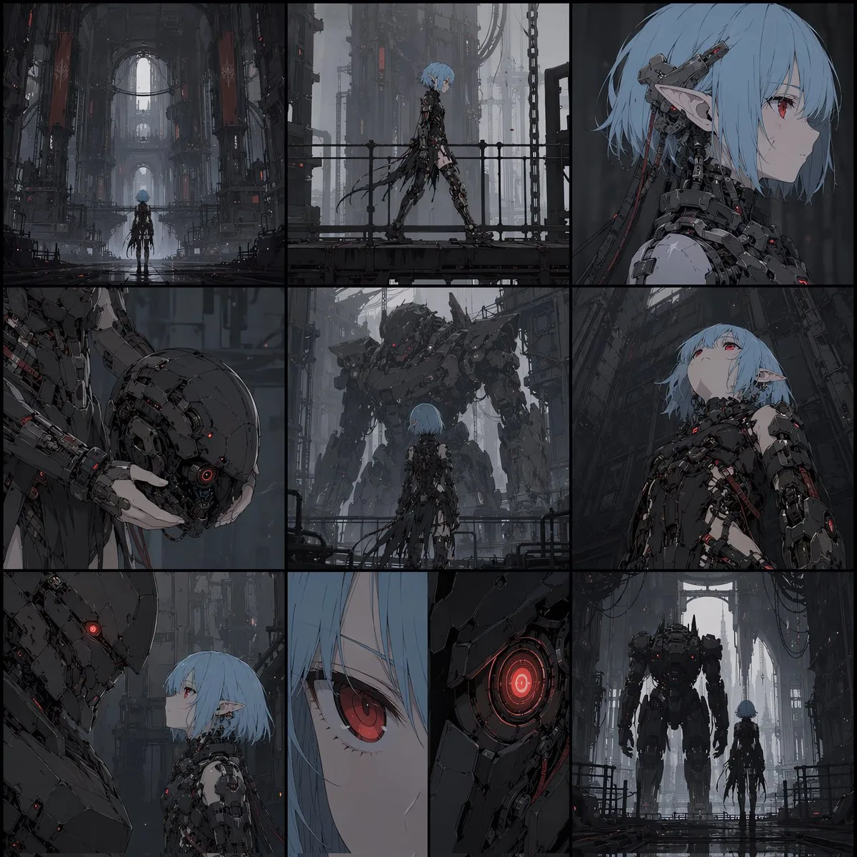 Cyberpunk Android Elf Storyboard reference