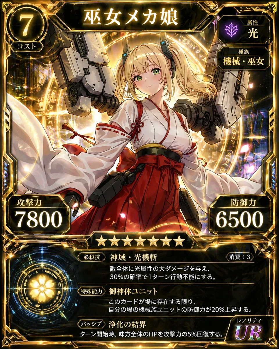 Ultra Rare Miko Mecha Card reference
