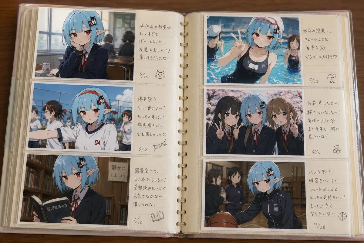 Character Memory Photo Album reference