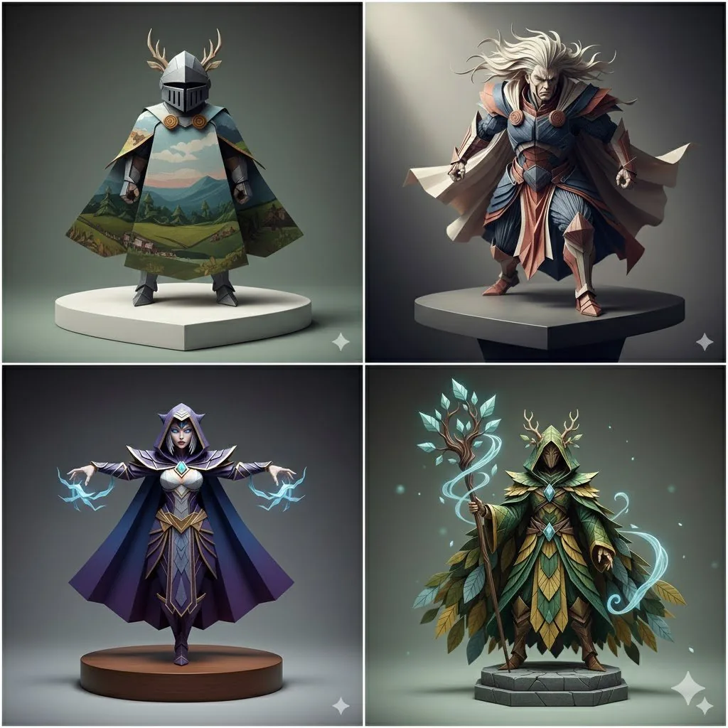 Ultra-Hyper-Detailed Origami Sculpture Prompt - Nano Banana Pro AI Prompt for Product Marketing reference
