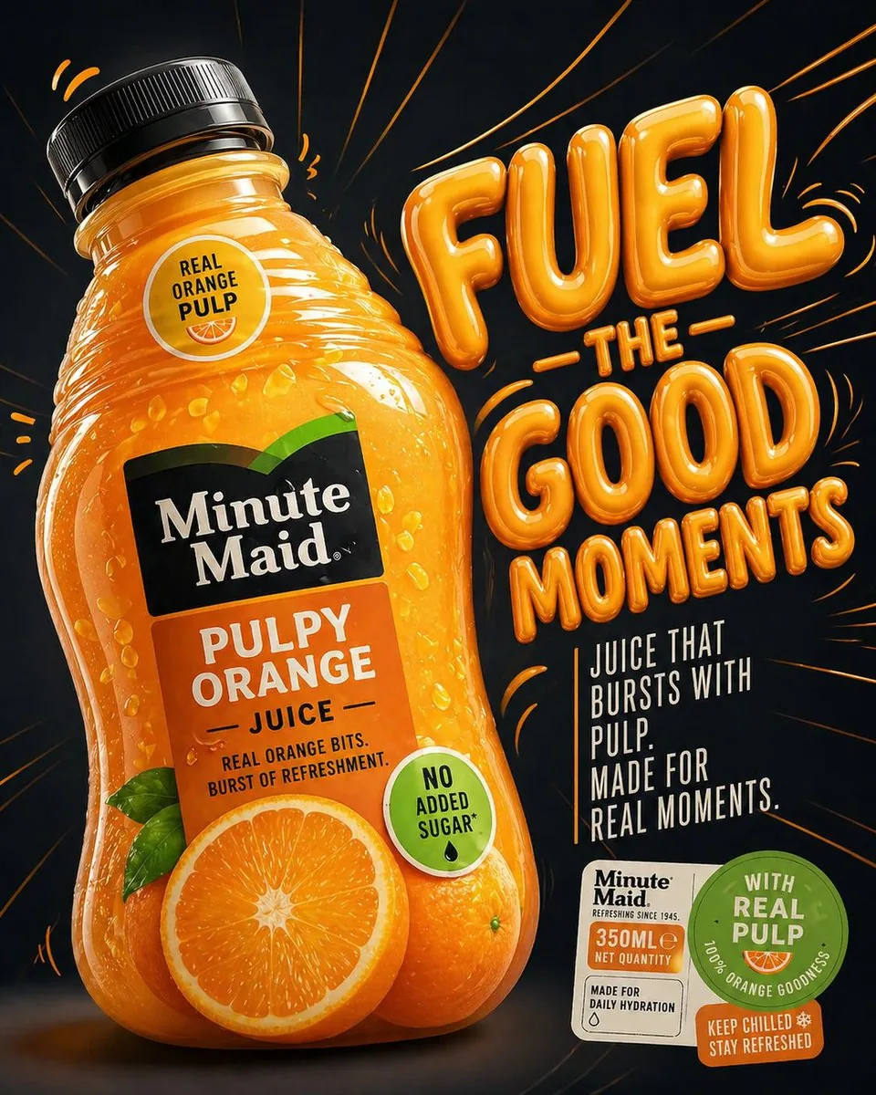 Minute Maid commercial product ad reference