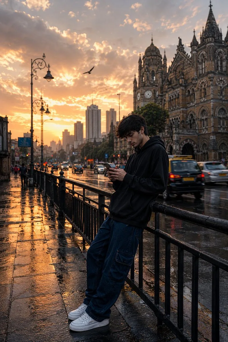 Mumbai Rainy Street Photography reference