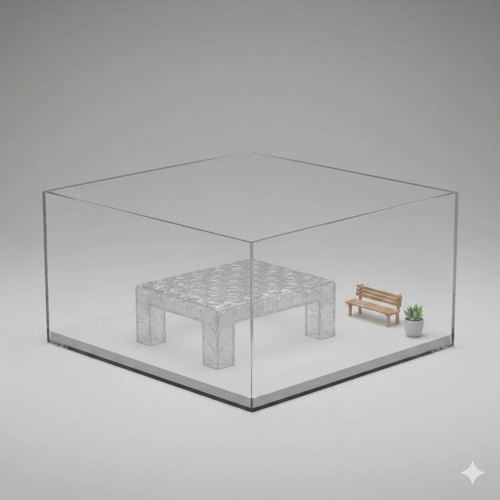 3D Diorama of Transparent Bubble Wrap Phone reference