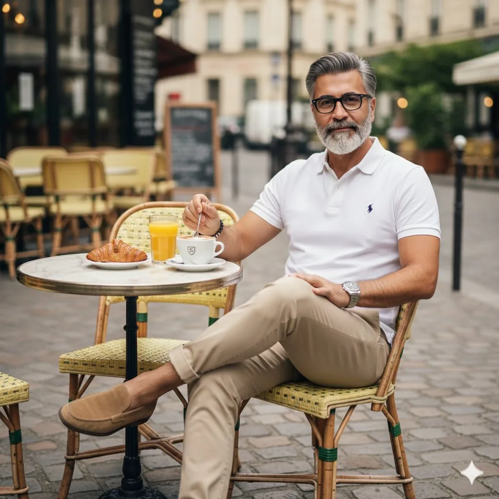 Photorealistic Parisian Cafe Scene reference