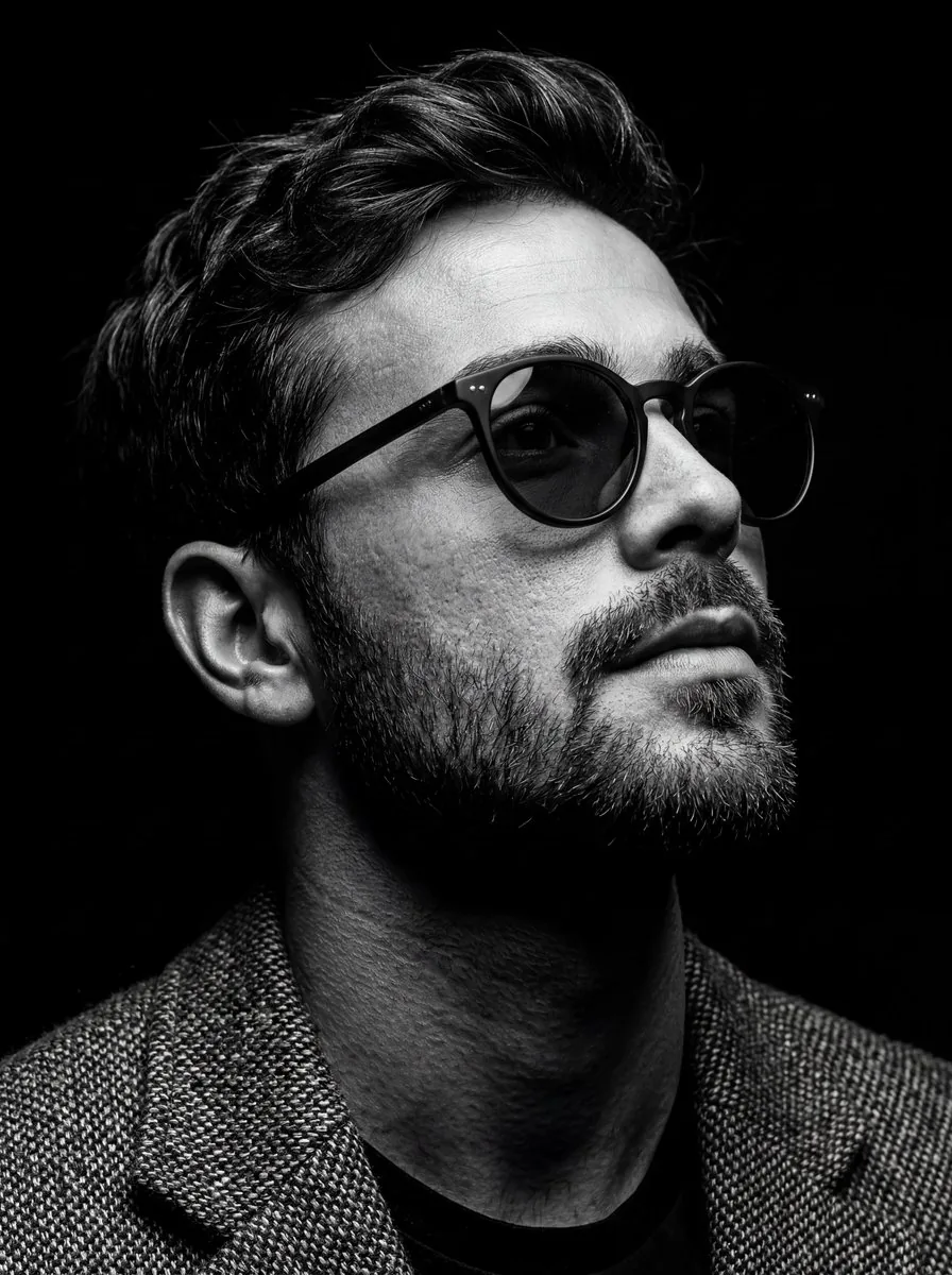 B&W Chiaroscuro Portrait reference