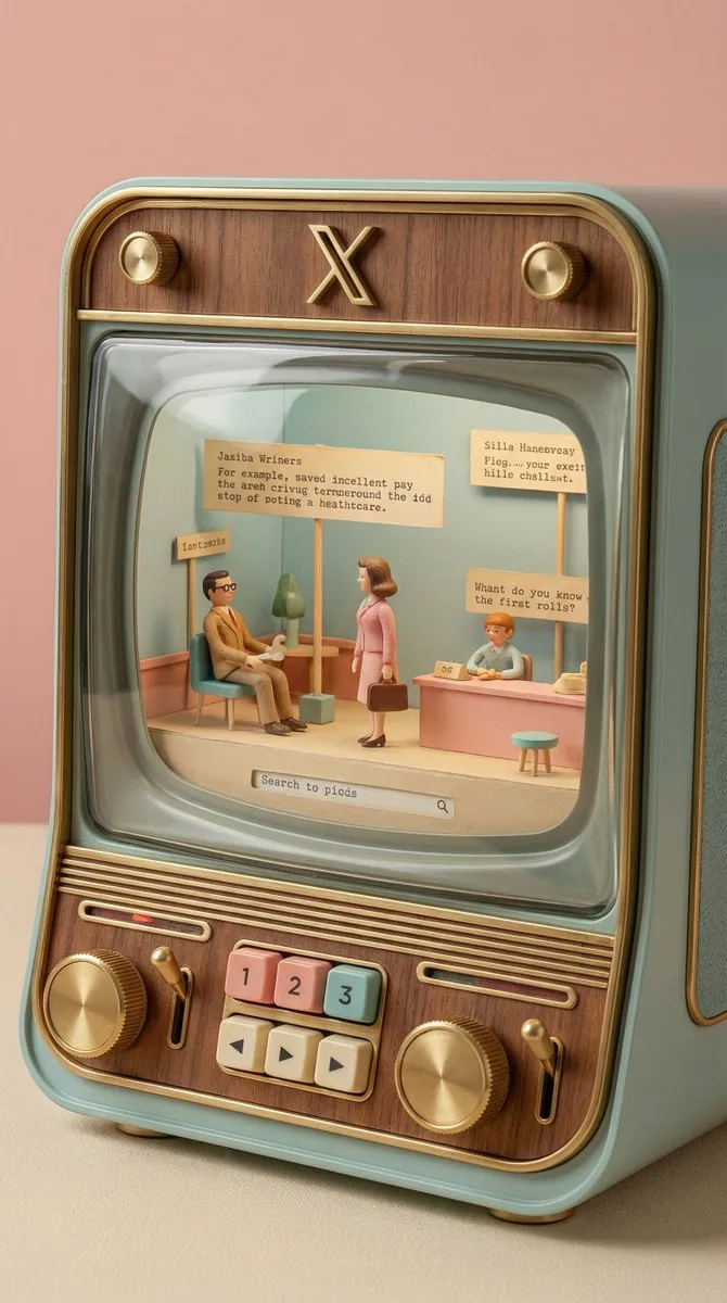 Wes Anderson-designed X App Mobile Interface reference