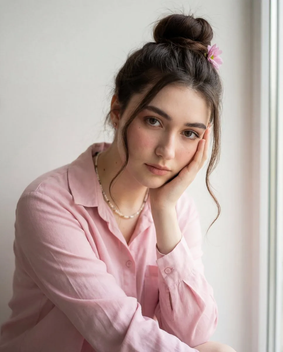 Intimate Photorealistic Portrait with Strict Face Consistency - Nano Banana Pro AI Prompt for Social Media Post reference