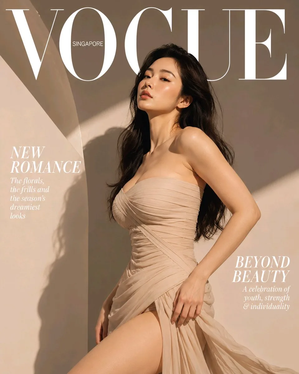 High-End Fashion Magazine Cover reference