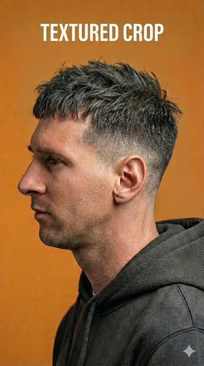 Ultra-Realistic Studio Portrait for Men's Hairstyles reference