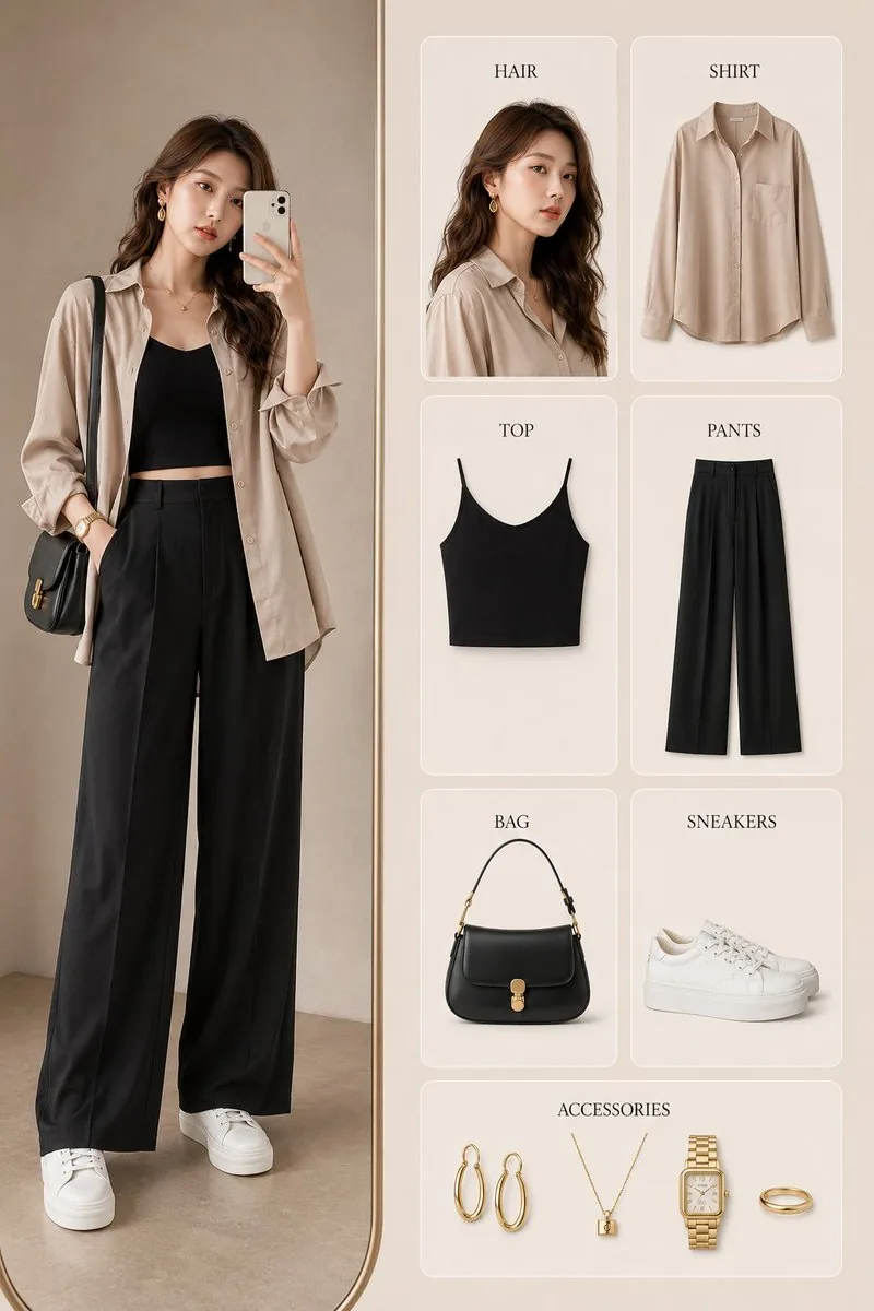 Fashion Outfit Breakdown Infographic reference