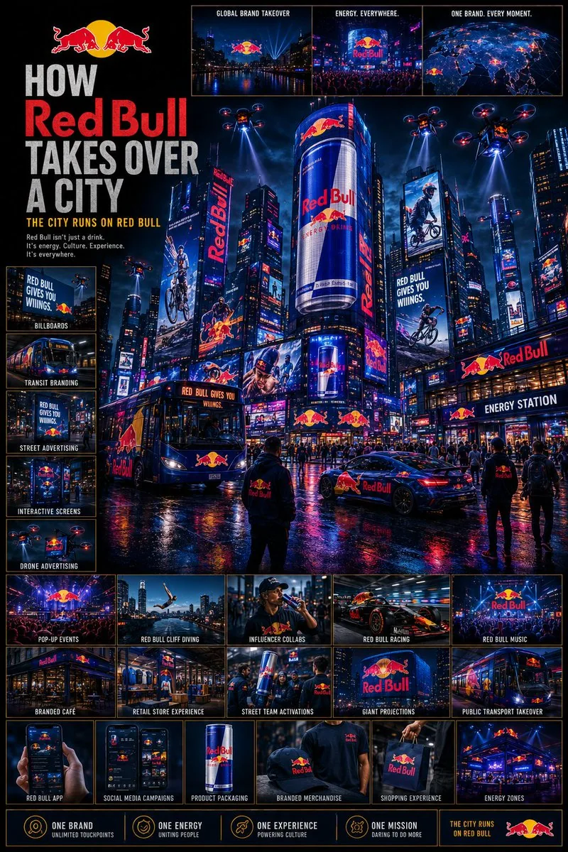 Cinematic Brand City Takeover Poster reference