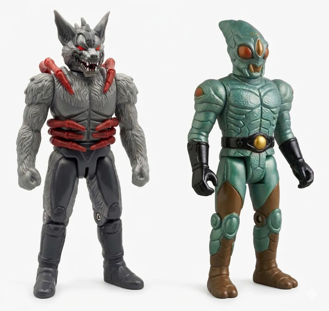 Retro 80s Action Figure Aesthetic reference