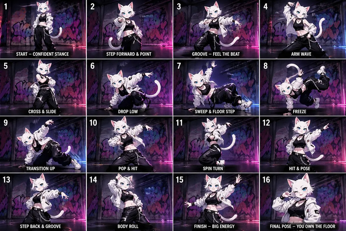 Anime Street-Dancer Character Grid reference