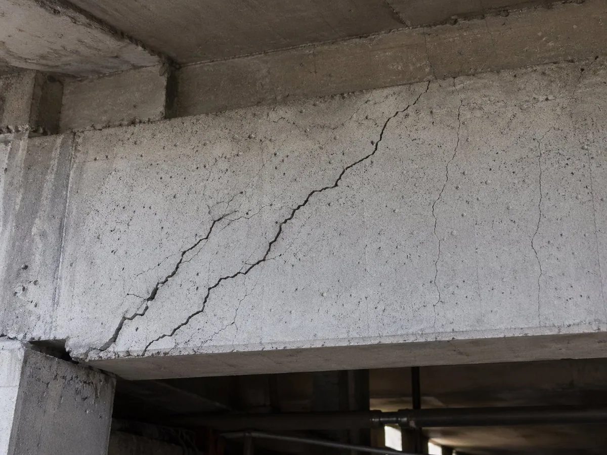 Realistic Cracked Concrete Beam reference