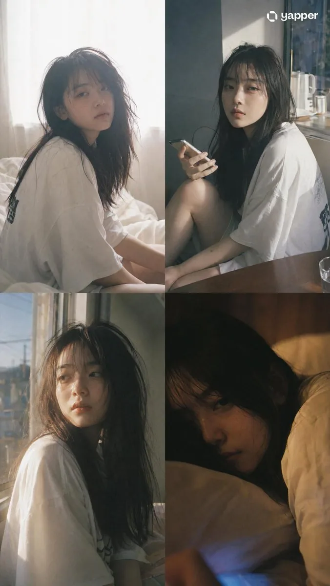 Japanese Film Aesthetic Portrait Grid reference