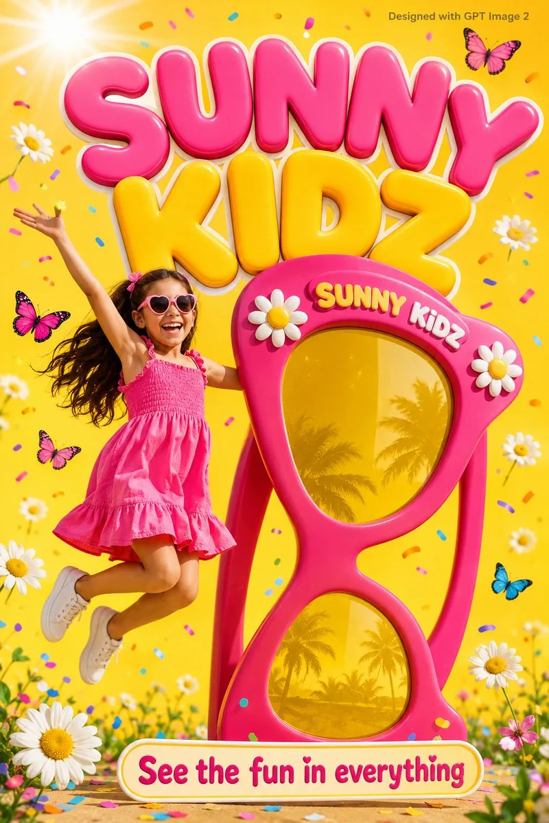 Colorful Kids Advertising Poster reference