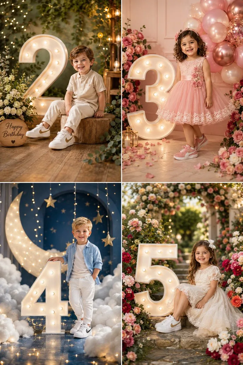 Luxury Child Birthday Photoshoot Themes reference
