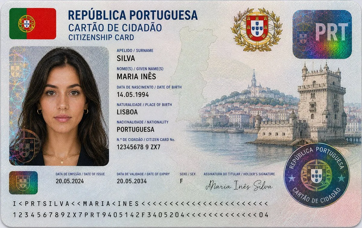 Nigerian Citizenship Identity Card Mockup reference