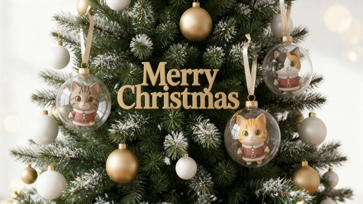 Christmas Ornament Chibi Character Transformation - Nano Banana Pro AI Prompt for Product Marketing reference