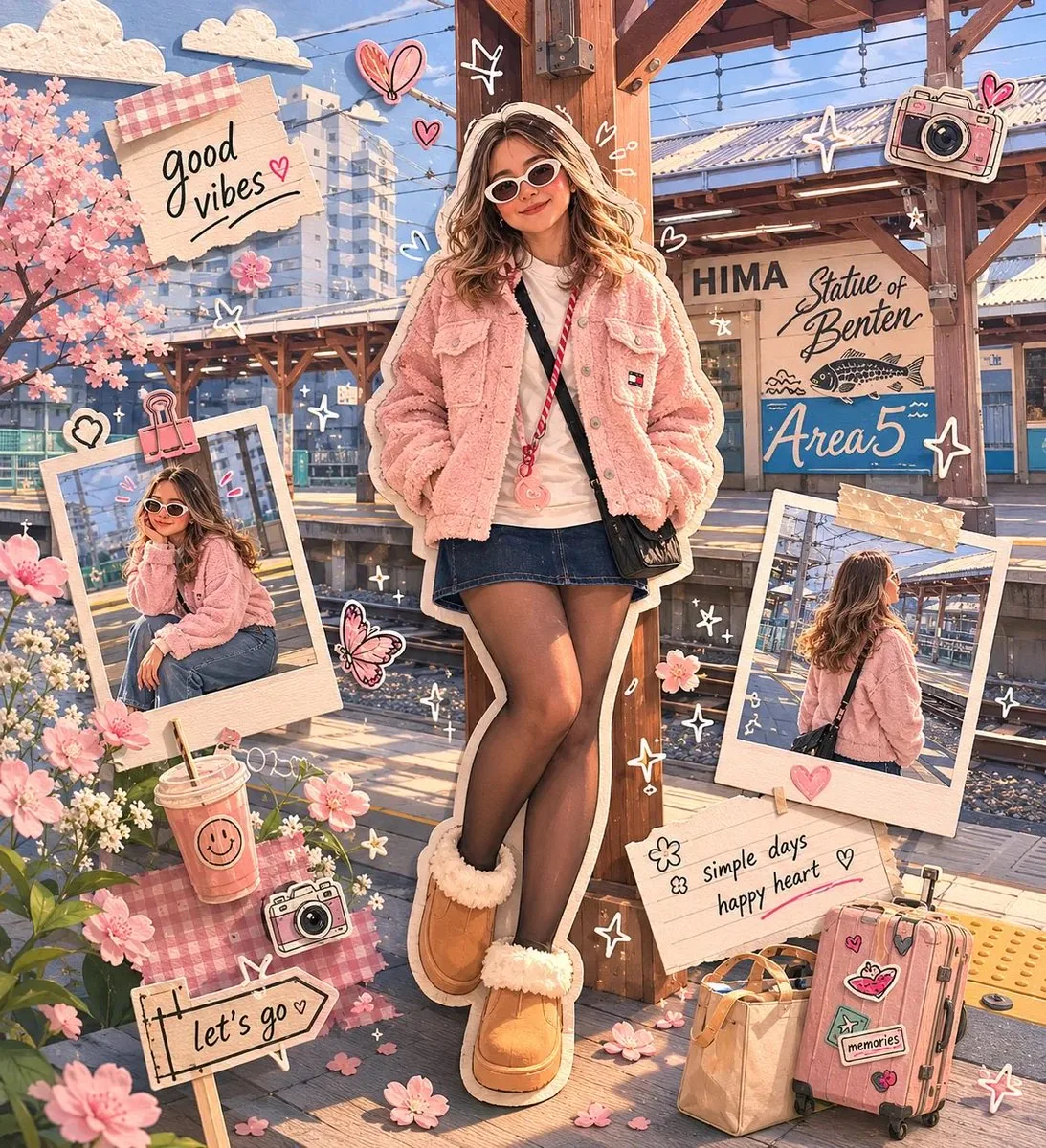 Kawaii Scrapbook and Paper-cut Diorama reference