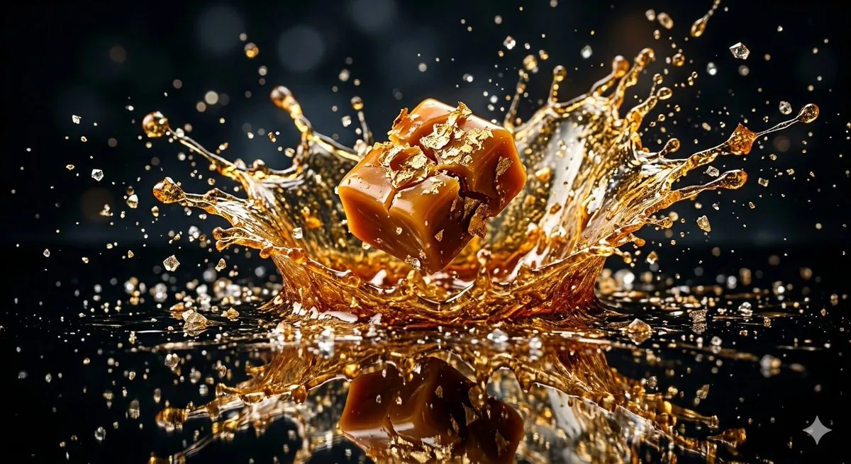Exploding Molten Caramel Confectionery reference