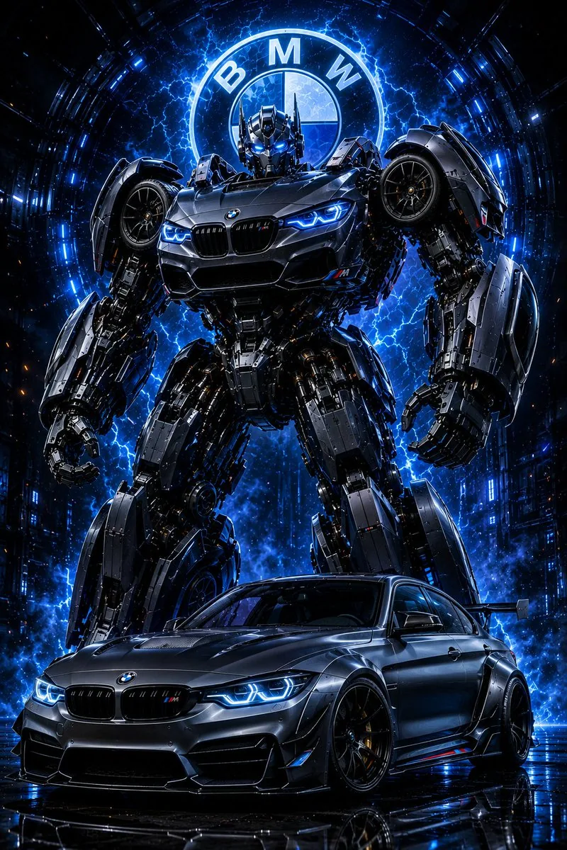 BMW Transformer Robot Advertisement reference
